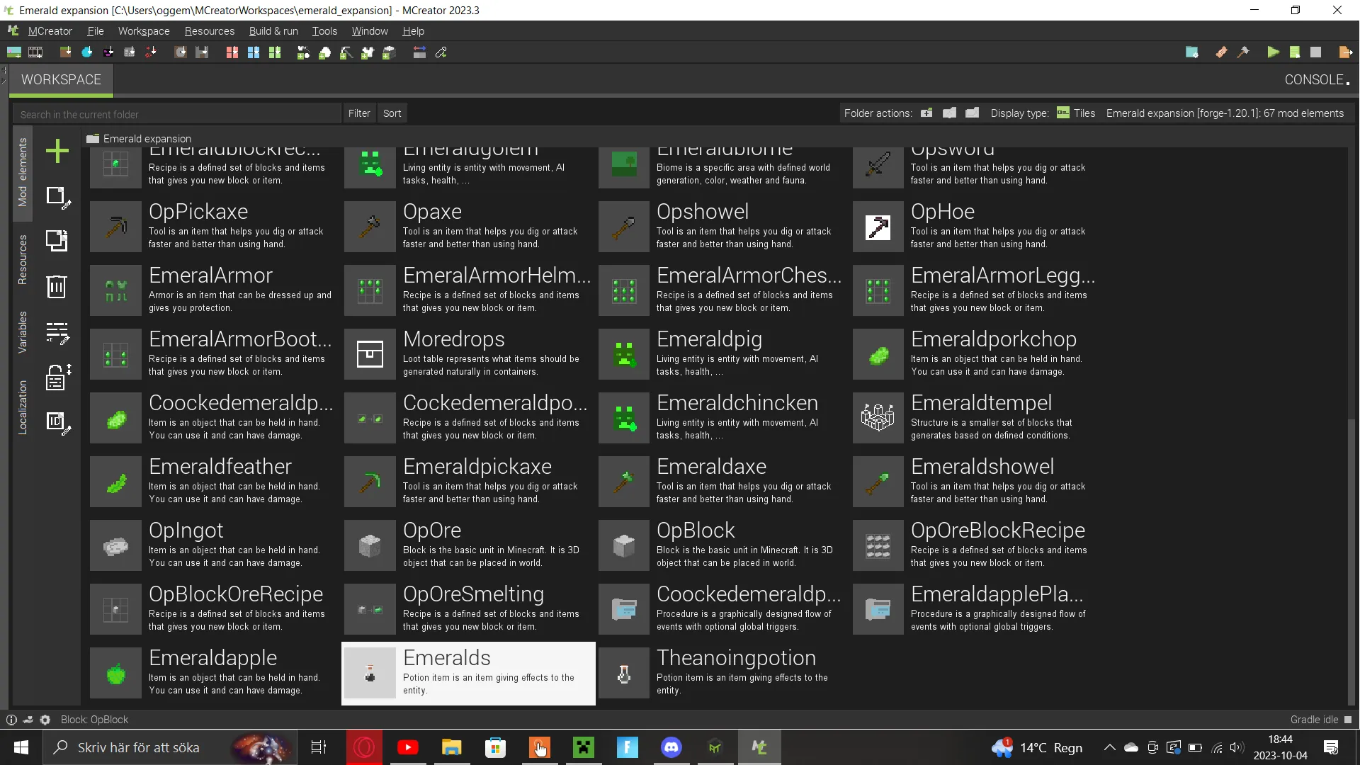 Emerald expansion (ee), Моды, Minecraft