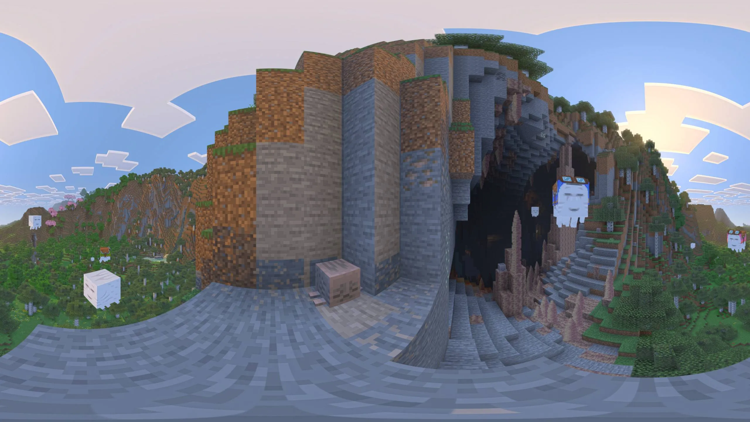 Vibrant Visuals panorama for Java - Chase the Skies — скриншот 1 (Текстуры, Minecraft)