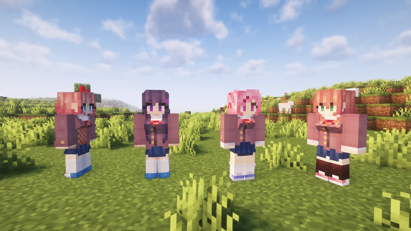 Doki Doki Literature Club - DDLC — скриншот 5 (Моды, Minecraft)