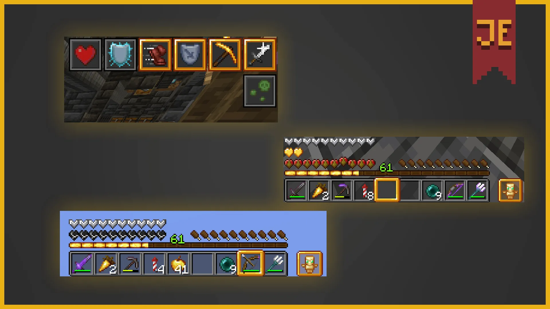 Dary's Dark GUI — скриншот 6 (Текстуры, Minecraft)
