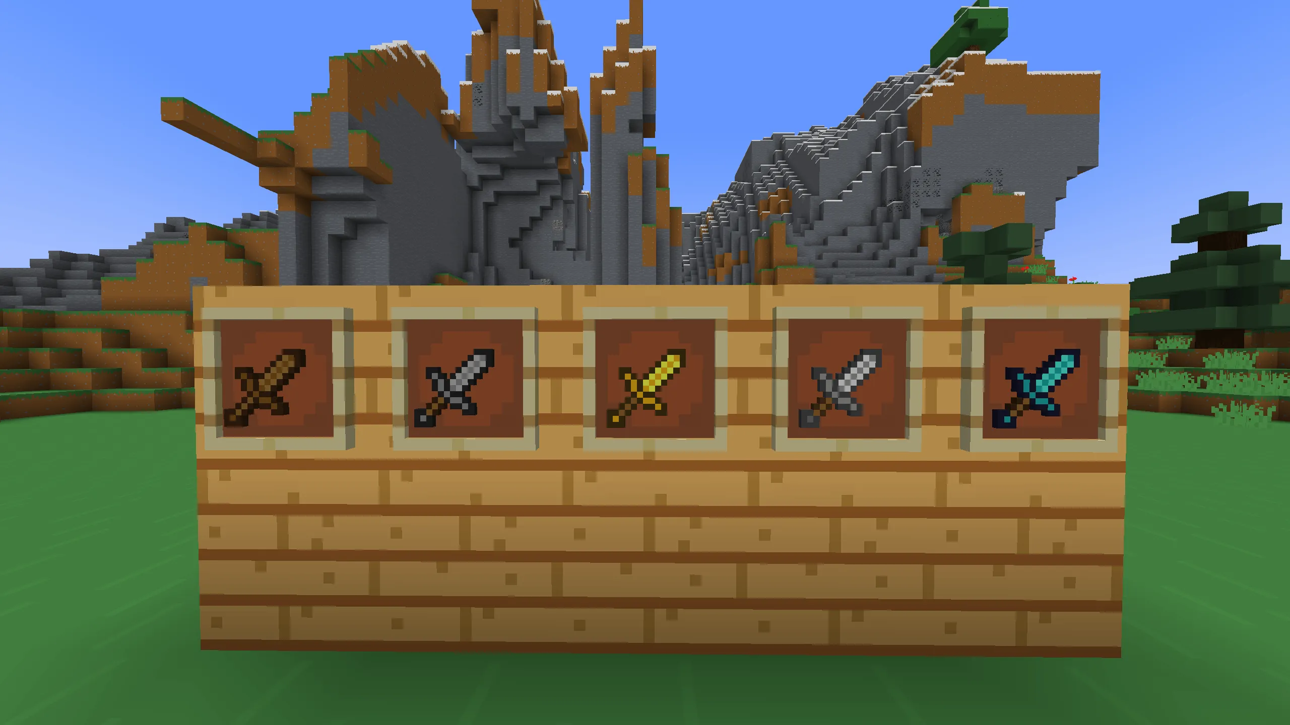 Bares Bones Short Swords (Overlay) — скриншот 1 (Текстуры, Minecraft)