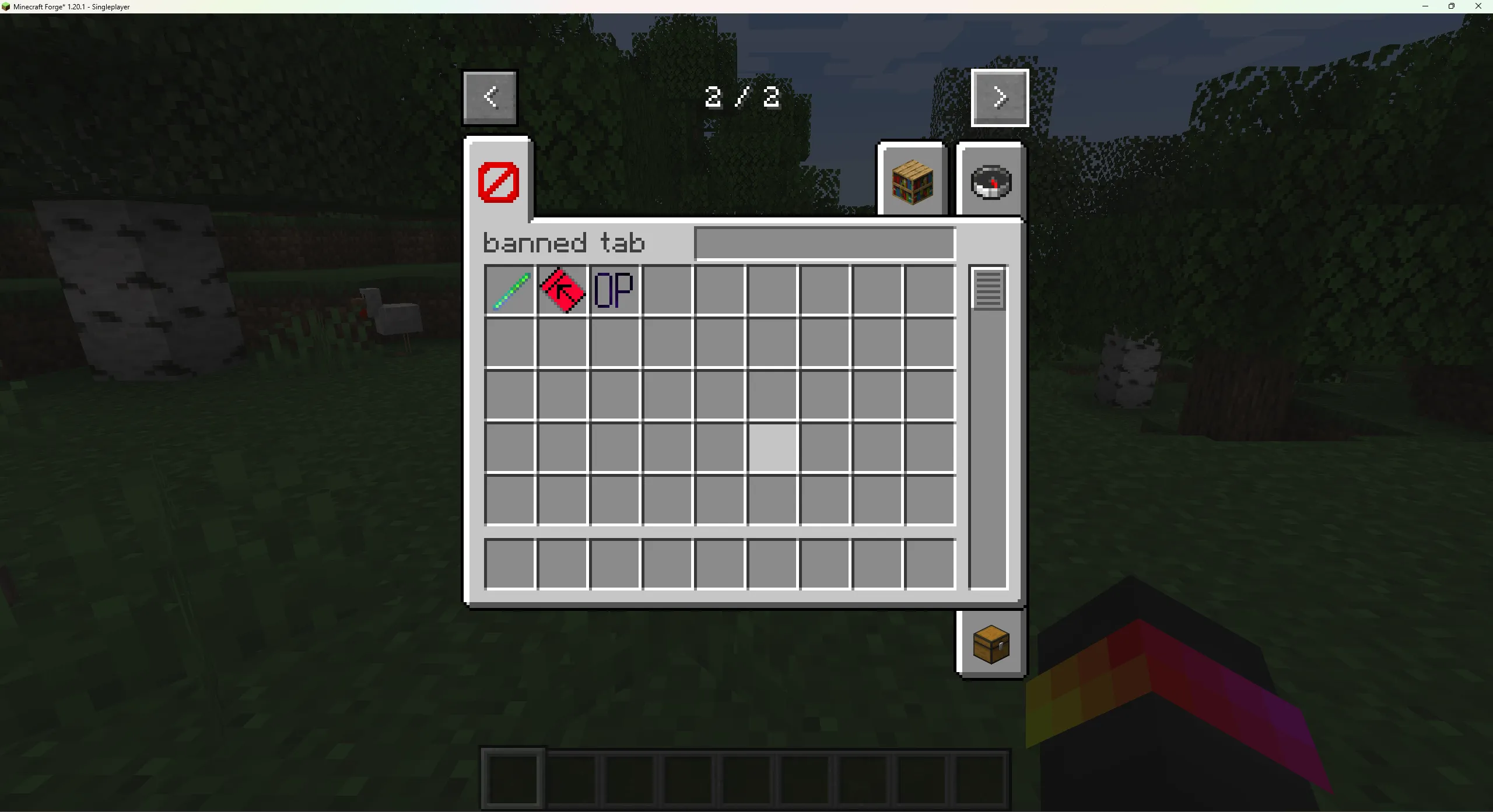 Banned Items, Моды, Minecraft