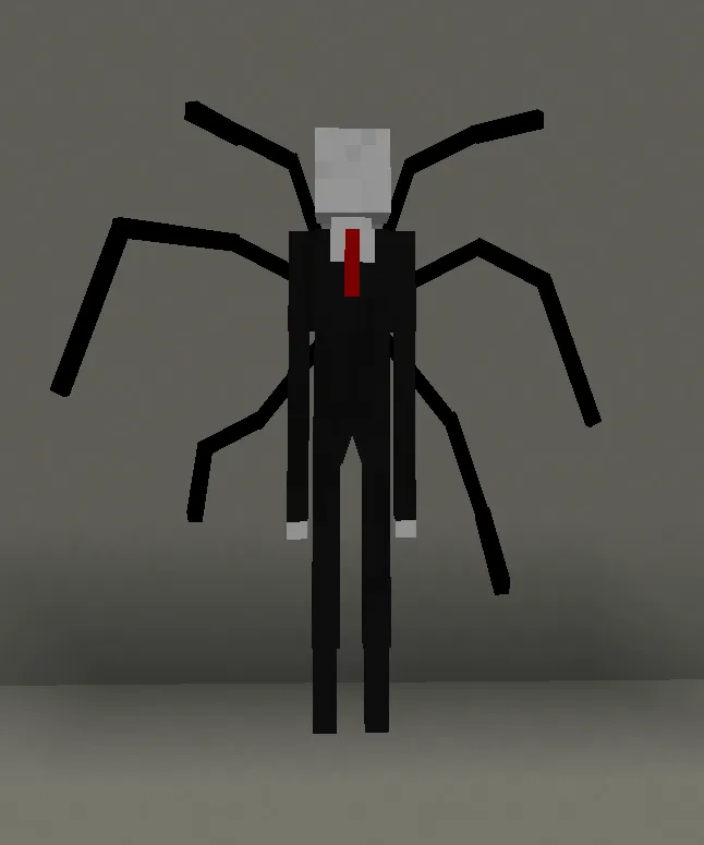 Slender Man 3D Model — скриншот 1 (Текстуры, Minecraft)