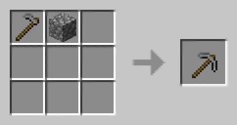 Hoe turns into a pickaxe, Моды, Minecraft