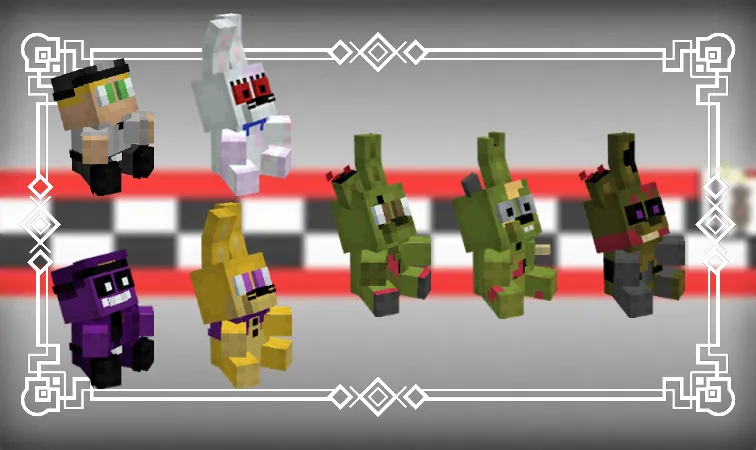 FNAF Ultimate Custom Plushies — скриншот 14 (Текстуры, Minecraft)