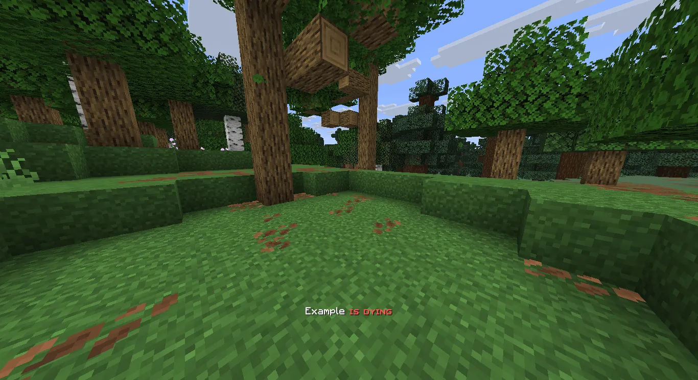 Pre-Death Notifier, Дата-паки, Minecraft