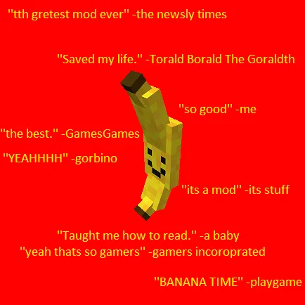 Banana On Balloons, Моды, Minecraft