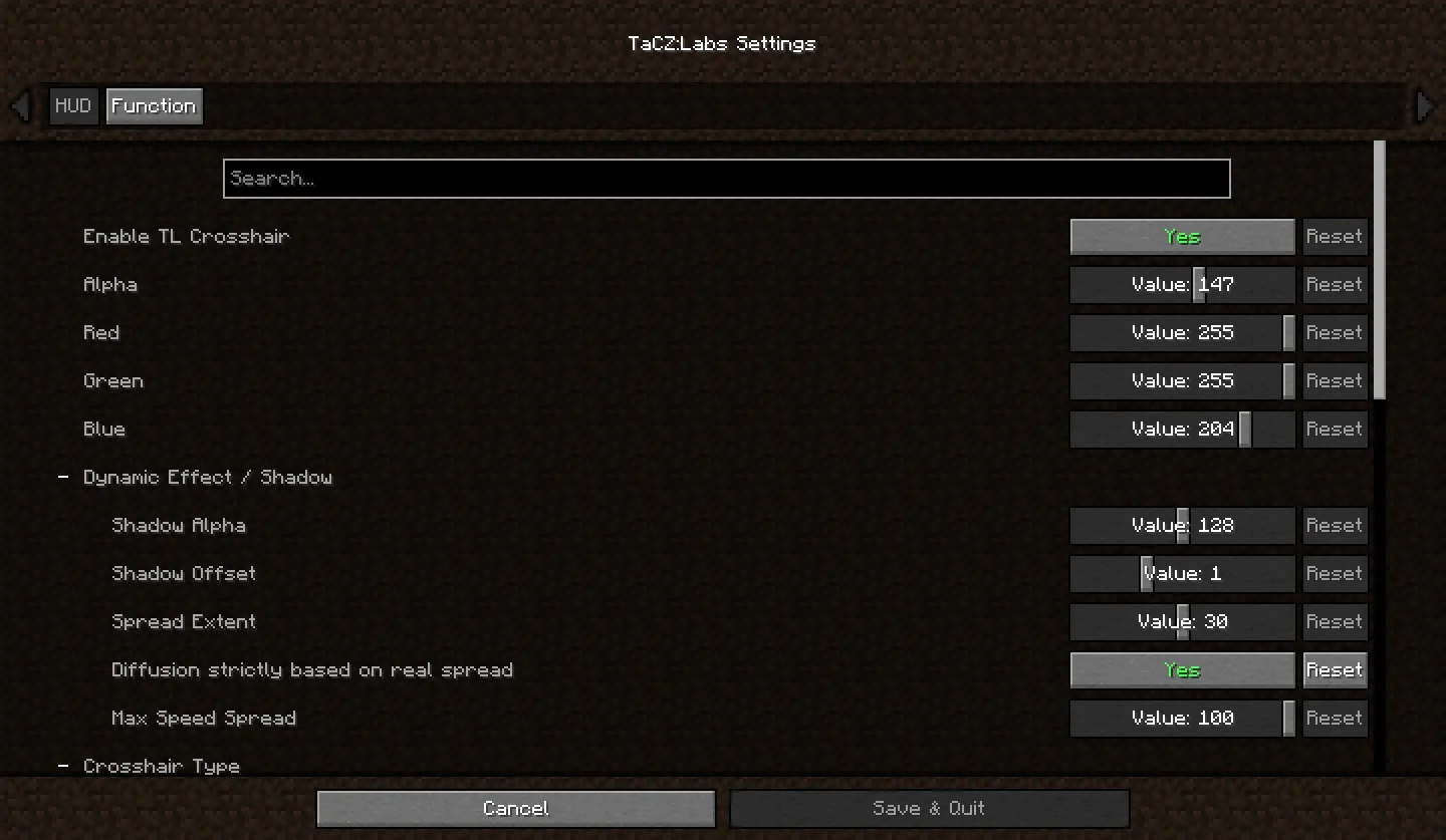 TaCZ: Labs, Моды, Minecraft