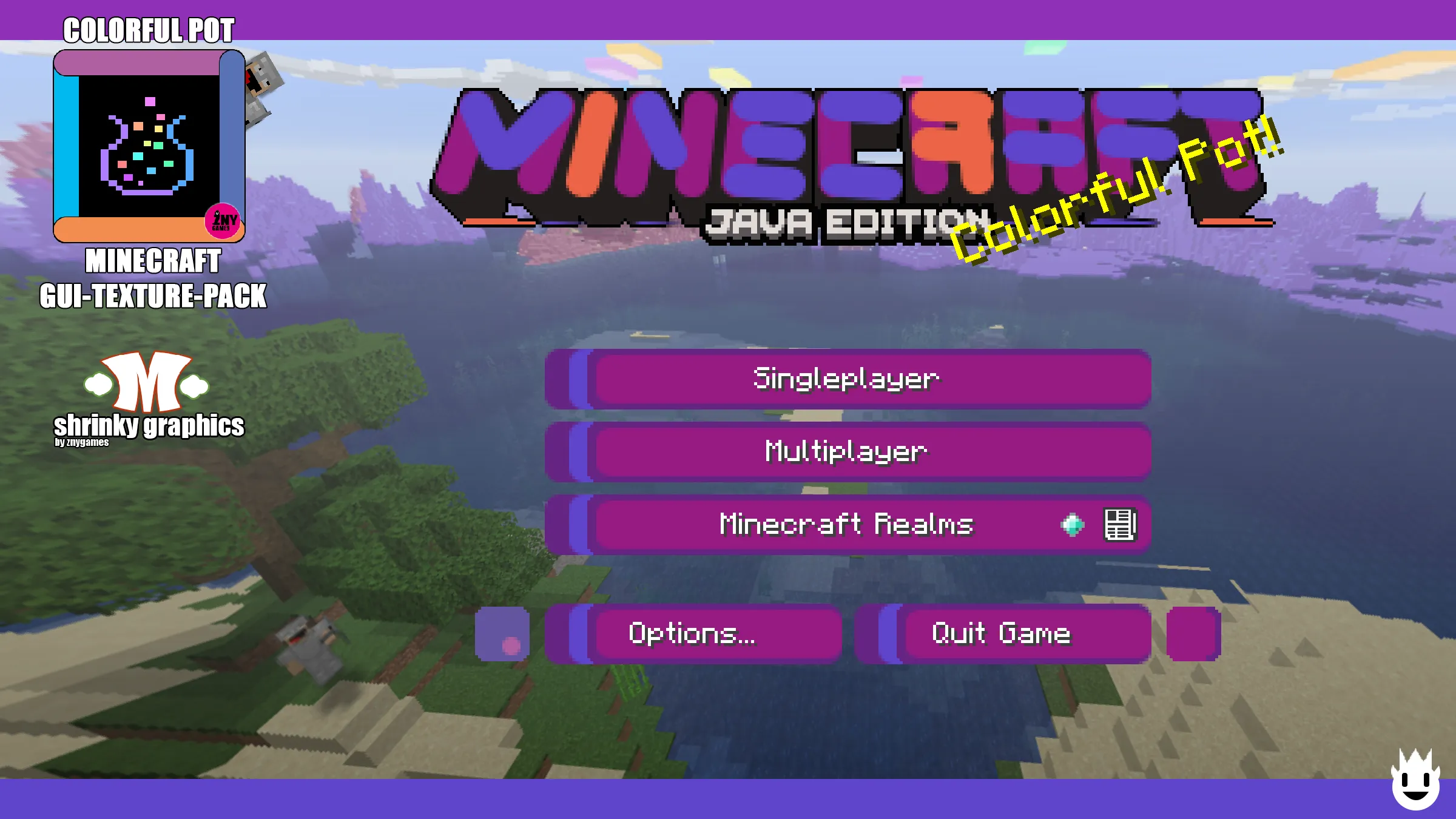 COLORFUL POT | GUI-TEXTURE-PACK — скриншот 5 (Текстуры, Minecraft)