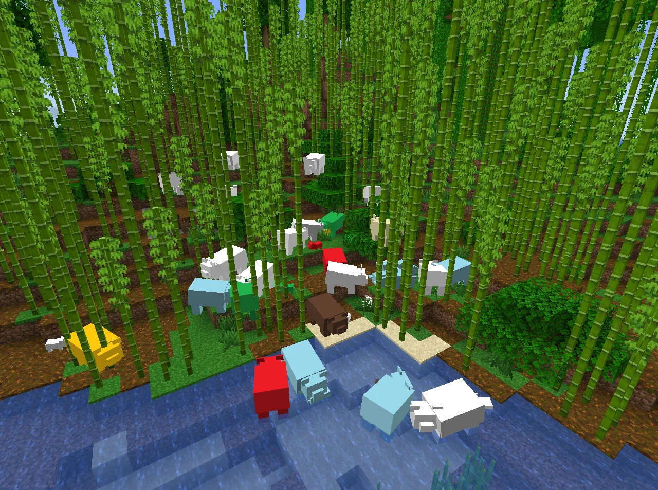 Simple Panda Personalities, Текстуры, Minecraft