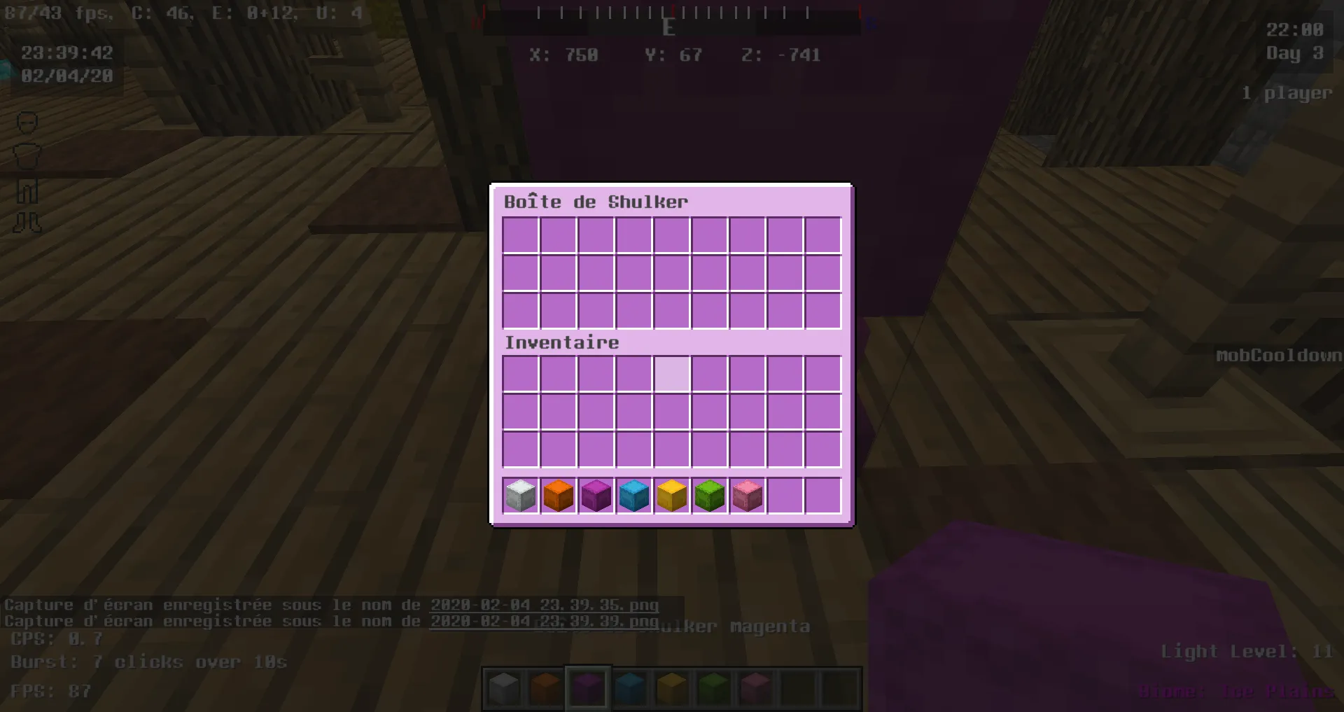 Colored Shulker GUI, Текстуры, Minecraft