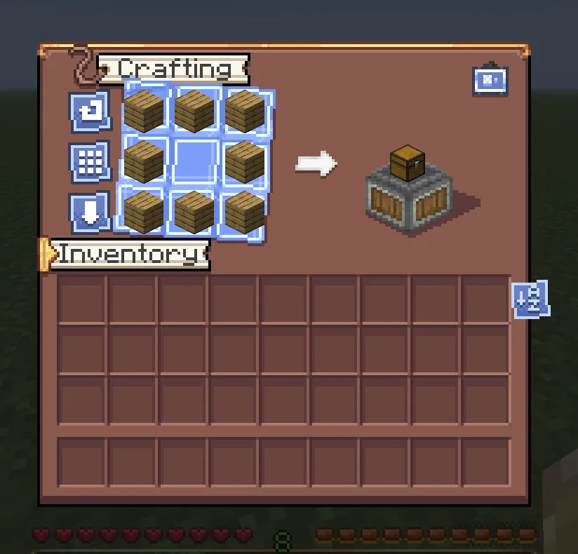 Create Style Interface, Текстуры, Minecraft