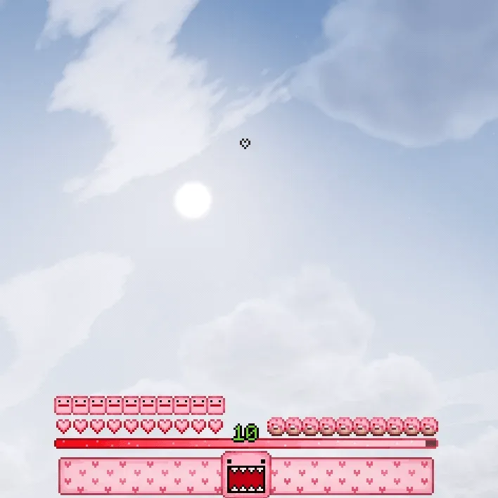 Luvstar’s Pink Domo-Kun Hotbar, Текстуры, Minecraft