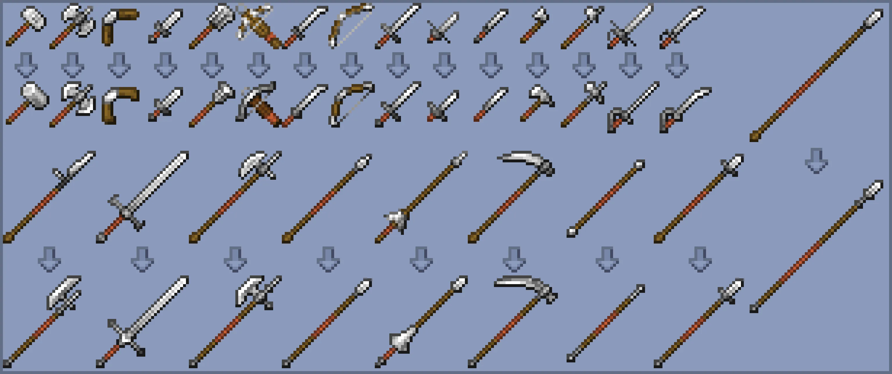 Spartan Weaponry Retexture, Текстуры, Minecraft
