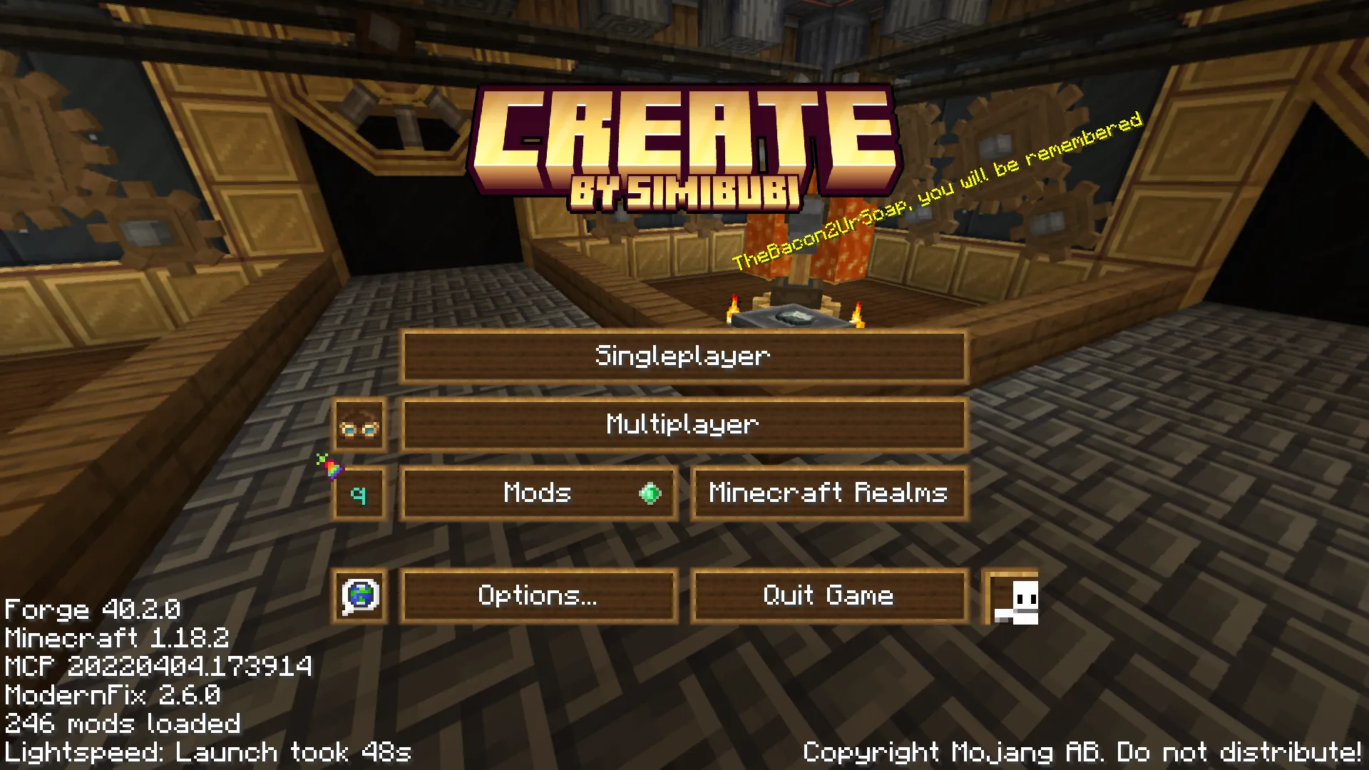 Create GUI (DEMO), Текстуры, Minecraft