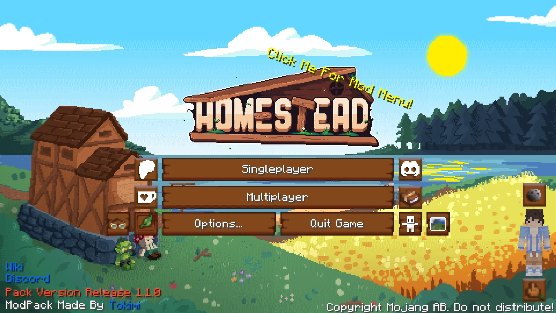 Homestead - A Cozy Survival Experience, Модпаки, Minecraft