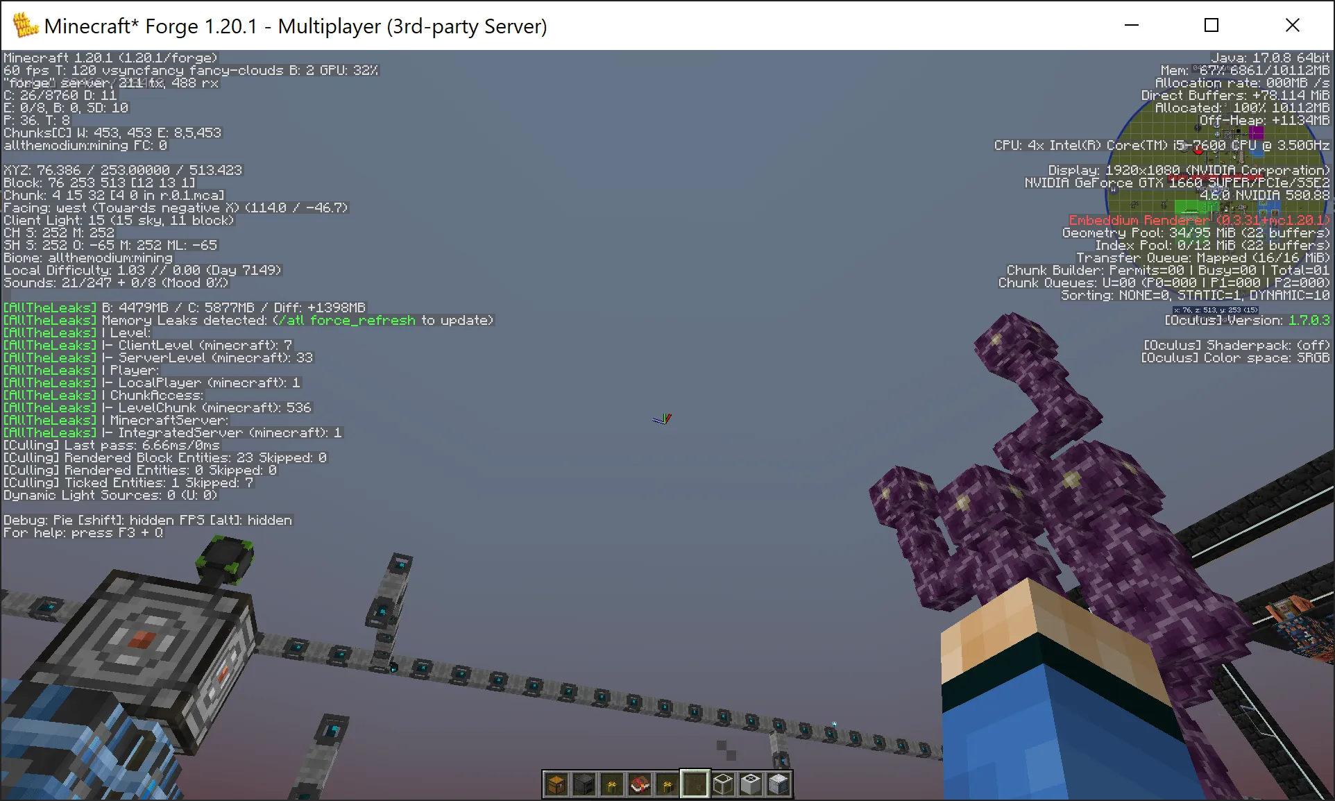 AllTheLeaks (Memory Leak Fix), Моды, Minecraft