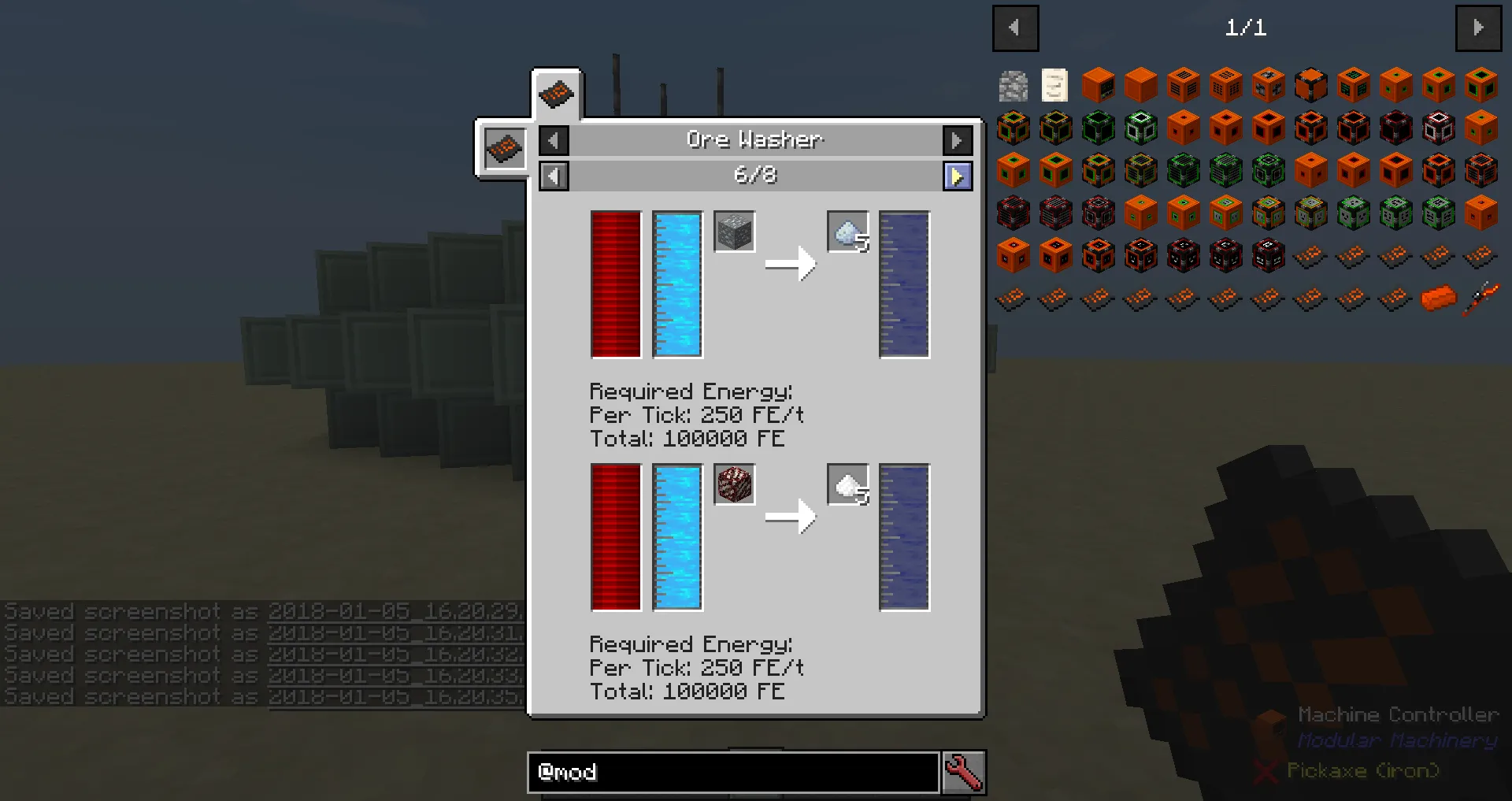 DNS' MM Machines - Ore Washer, Кастомизации, Minecraft