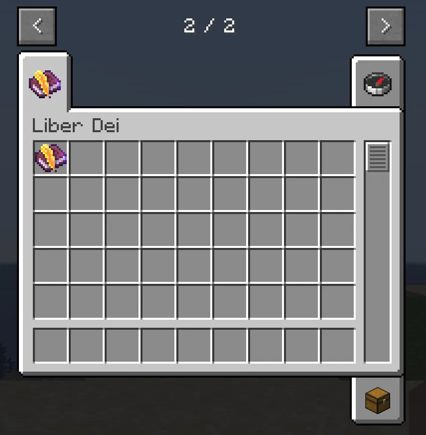 Liber Dei (The Book of God), Моды, Minecraft