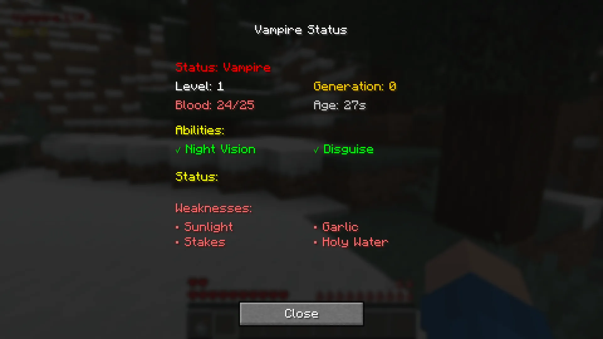 Subversive Vampires, Моды, Minecraft