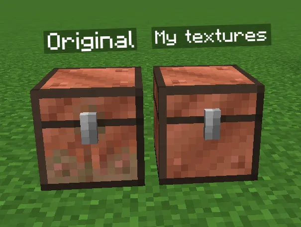 Cleaner Copper Chest's, Текстуры, Minecraft