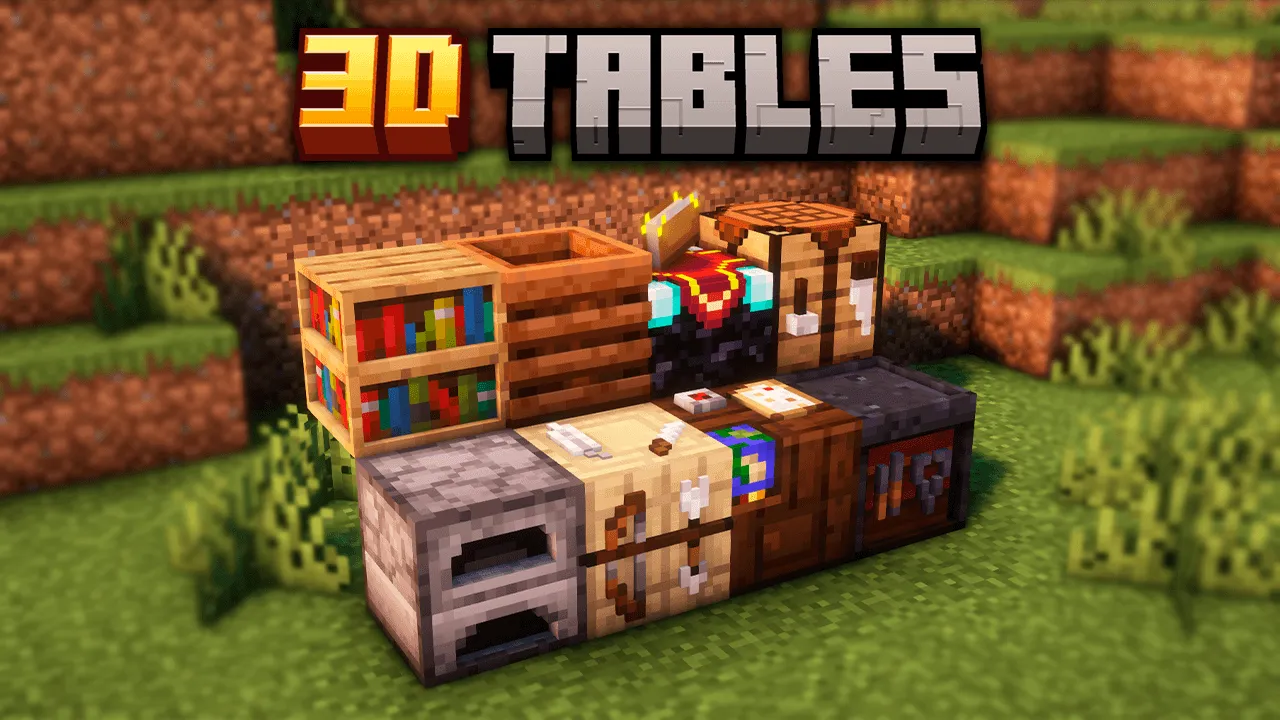 Tables 3D - Heycronus — скриншот 1 (Текстуры, Minecraft)