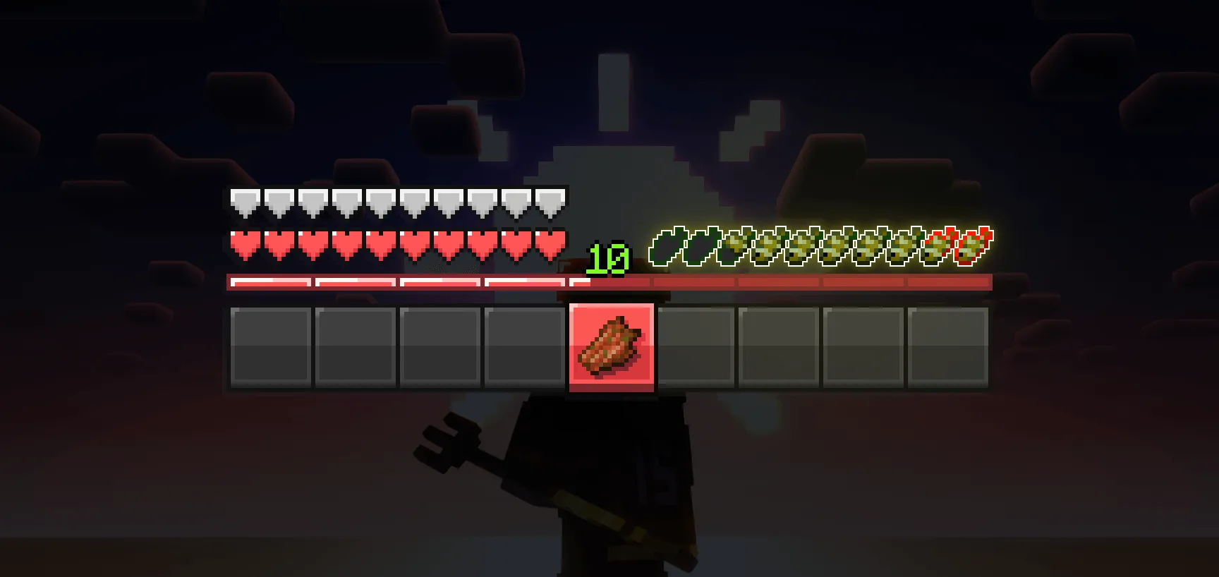 Tropical Hunger Bar — скриншот 1 (Текстуры, Minecraft)