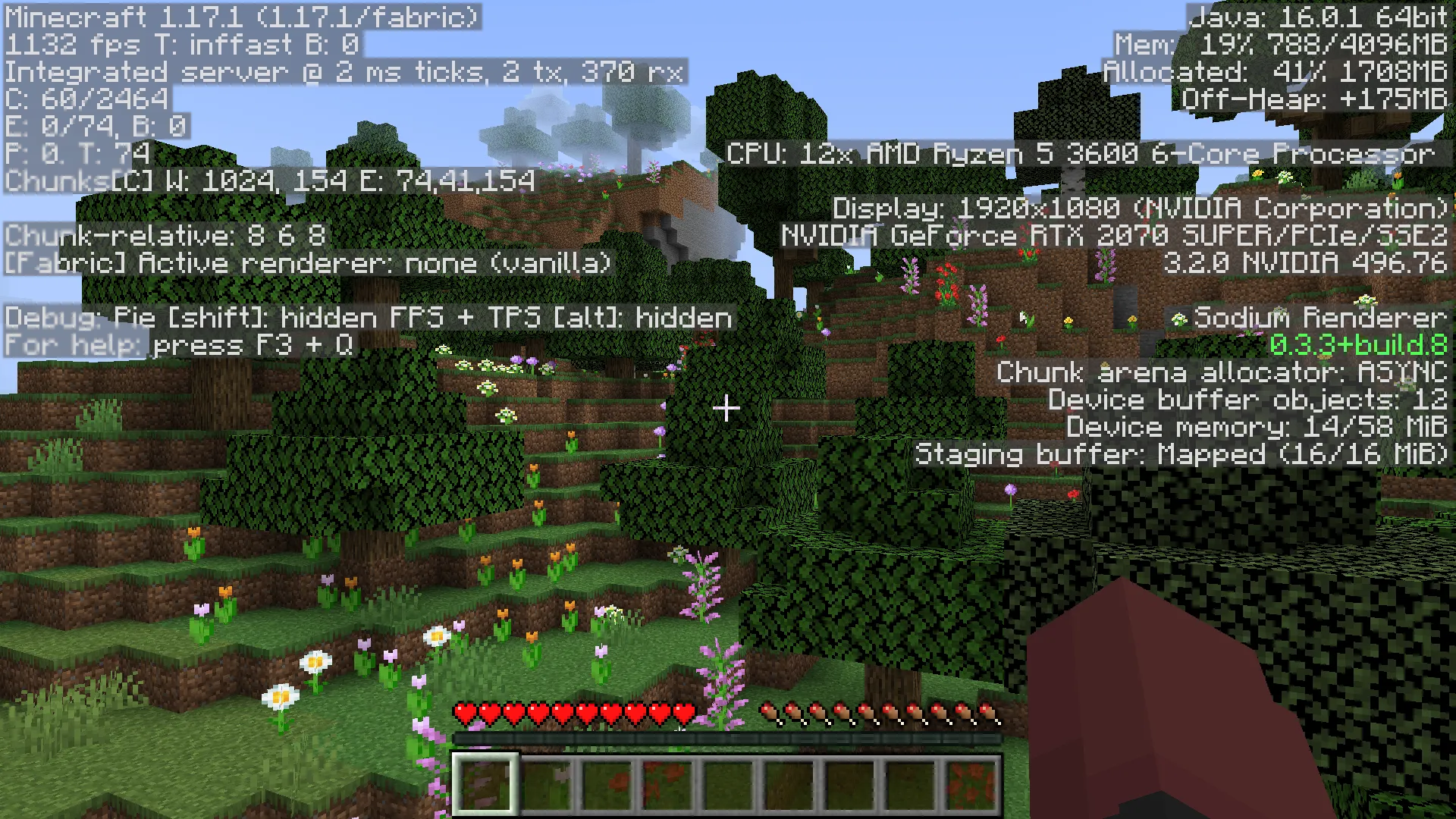 Caffeine Plus+ (Boosted FPS Performance) — скриншот 1 (Модпаки, Minecraft)