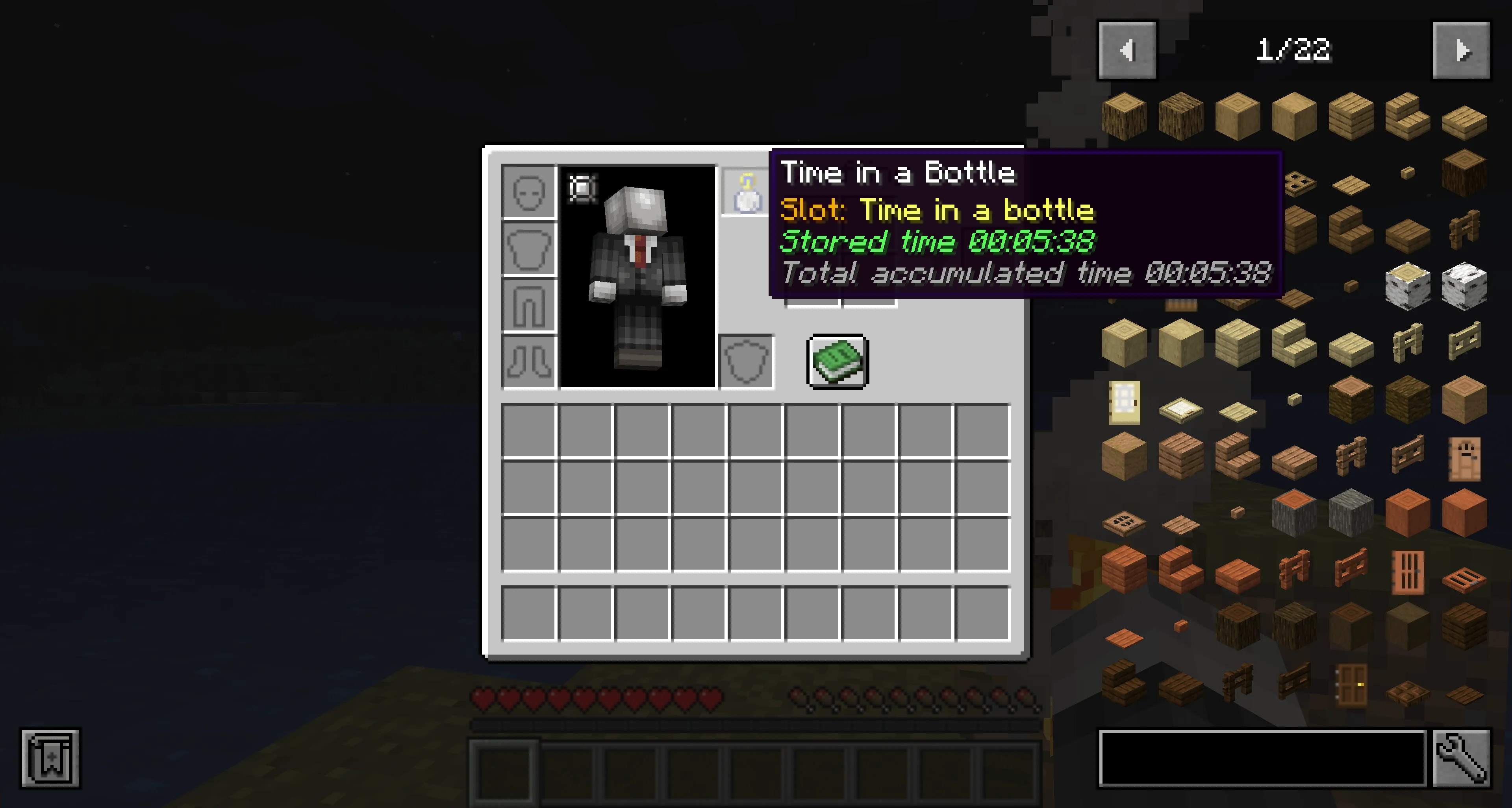 Time in a bottle inventory slot — скриншот 3 (Моды, Minecraft)
