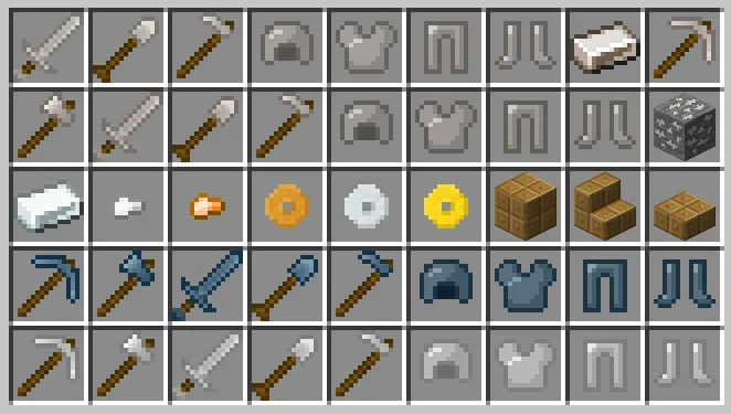 LotsOfMetalMod, Моды, Minecraft