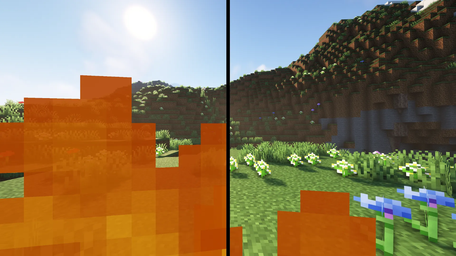 Just Another Lower Fire overlay — скриншот 1 (Текстуры, Minecraft)