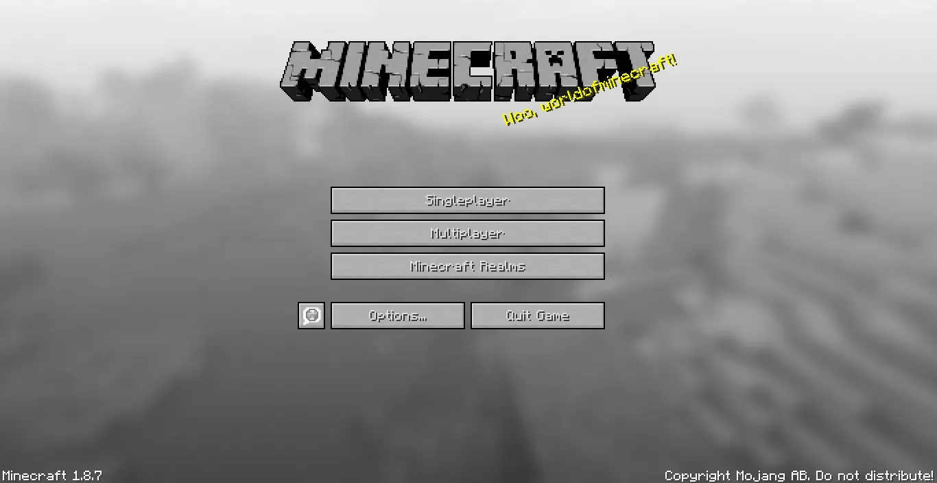 Black and white default Minecraft textures, Текстуры, Minecraft