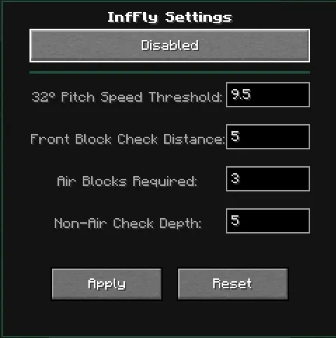 InfFly — скриншот 1 (Моды, Minecraft)