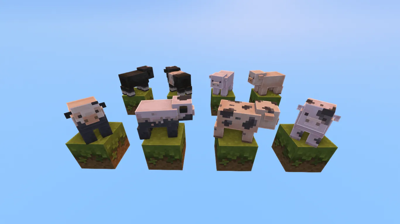Mizuno's Pig Variants — скриншот 2 (Текстуры, Minecraft)