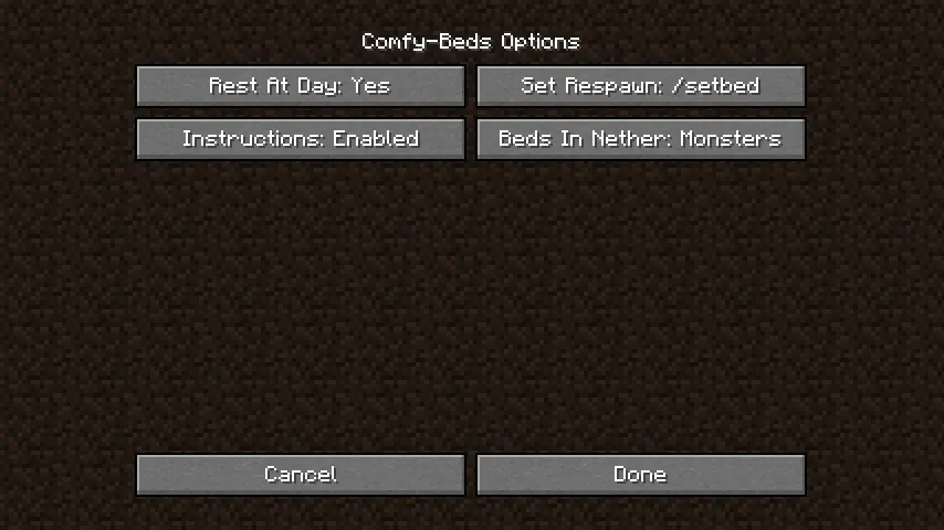 Comfy Beds, Моды, Minecraft