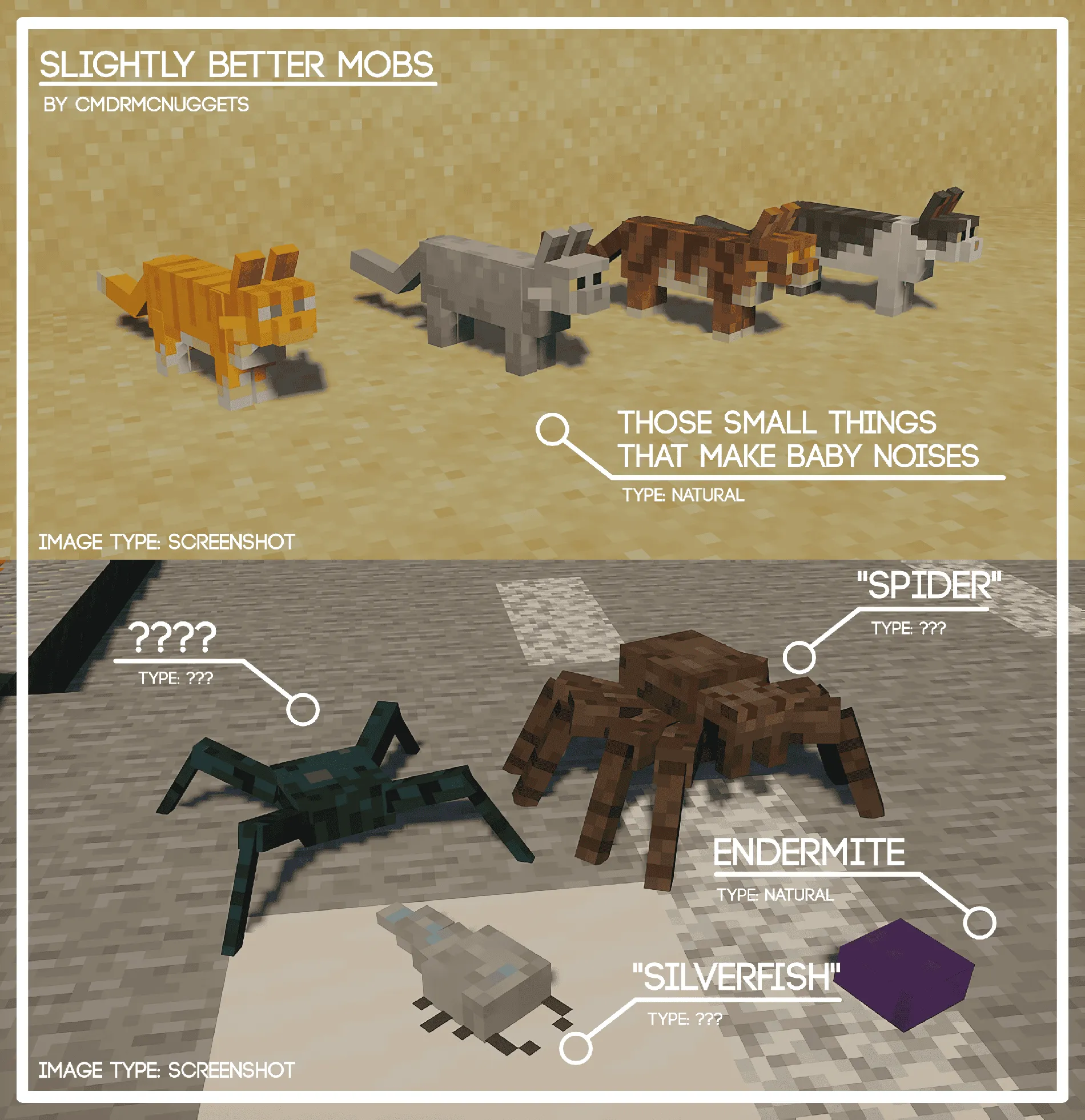 Slightly Better Mobs, Текстуры, Minecraft