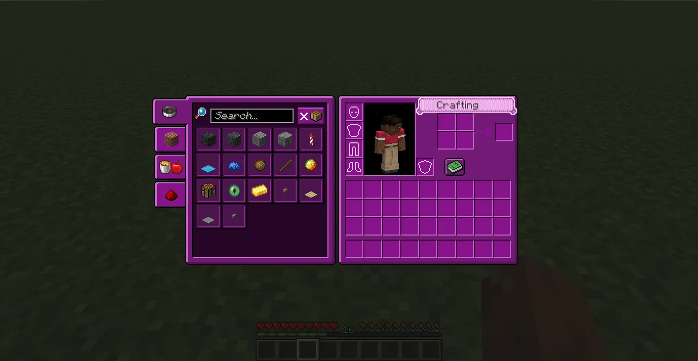 Purple GUI by Rolano, Текстуры, Minecraft