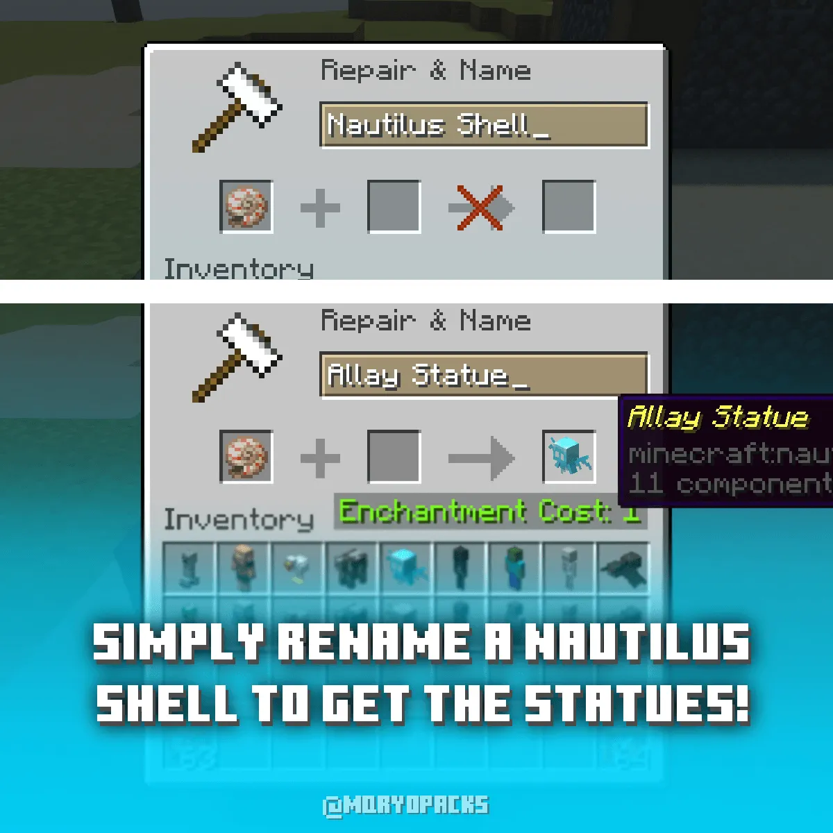 Mqryo's Mob Statues, Текстуры, Minecraft