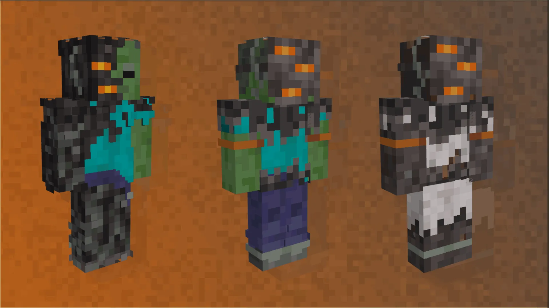 Azu's Enhanced Zombie Variants x Fresh Animations, Текстуры, Minecraft