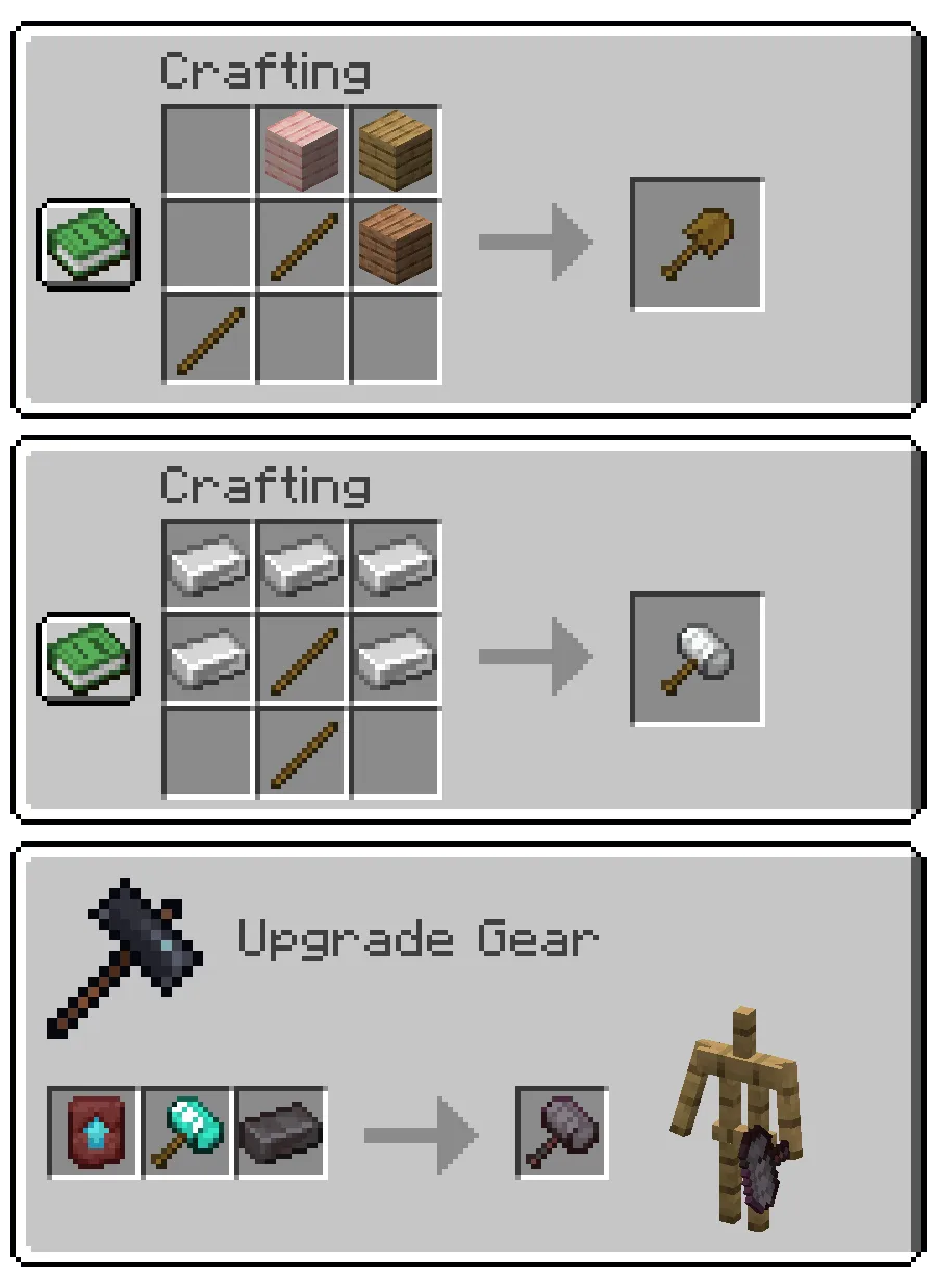 Excavators And Hammers — скриншот 1 (Моды, Minecraft)