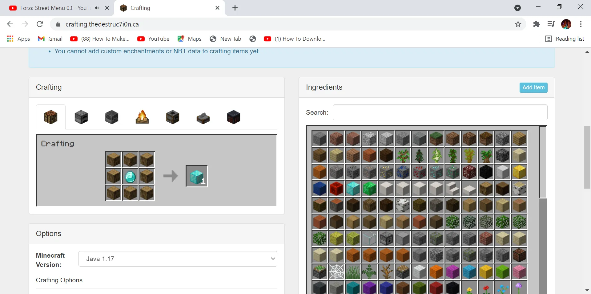Combine And Upgrade Structures And Craftable Custom Tree, Моды, Minecraft