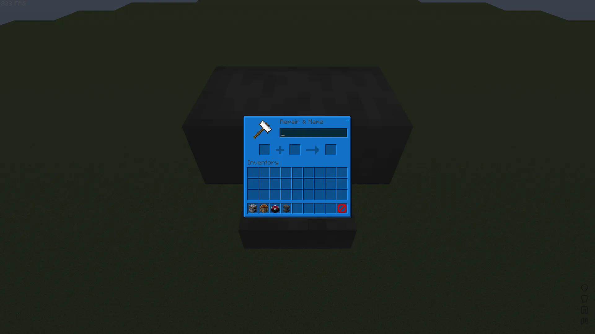 ElijahDoesMC's Blue GUI — скриншот 1 (Текстуры, Minecraft)