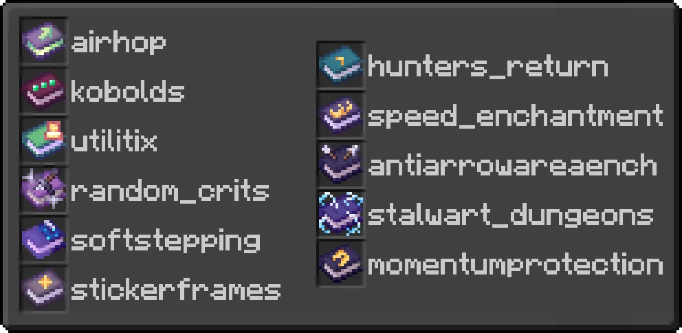 Bibliophilia compat, Текстуры, Minecraft