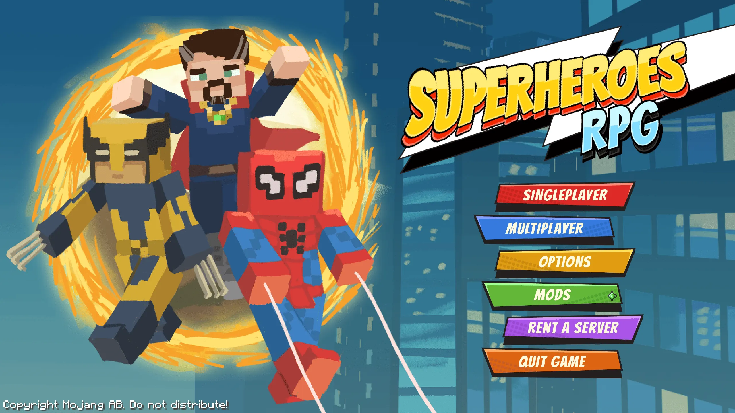 SuperHeroes RPG - IronMan, Spiderman... | Superheroes Quests, Модпаки, Minecraft