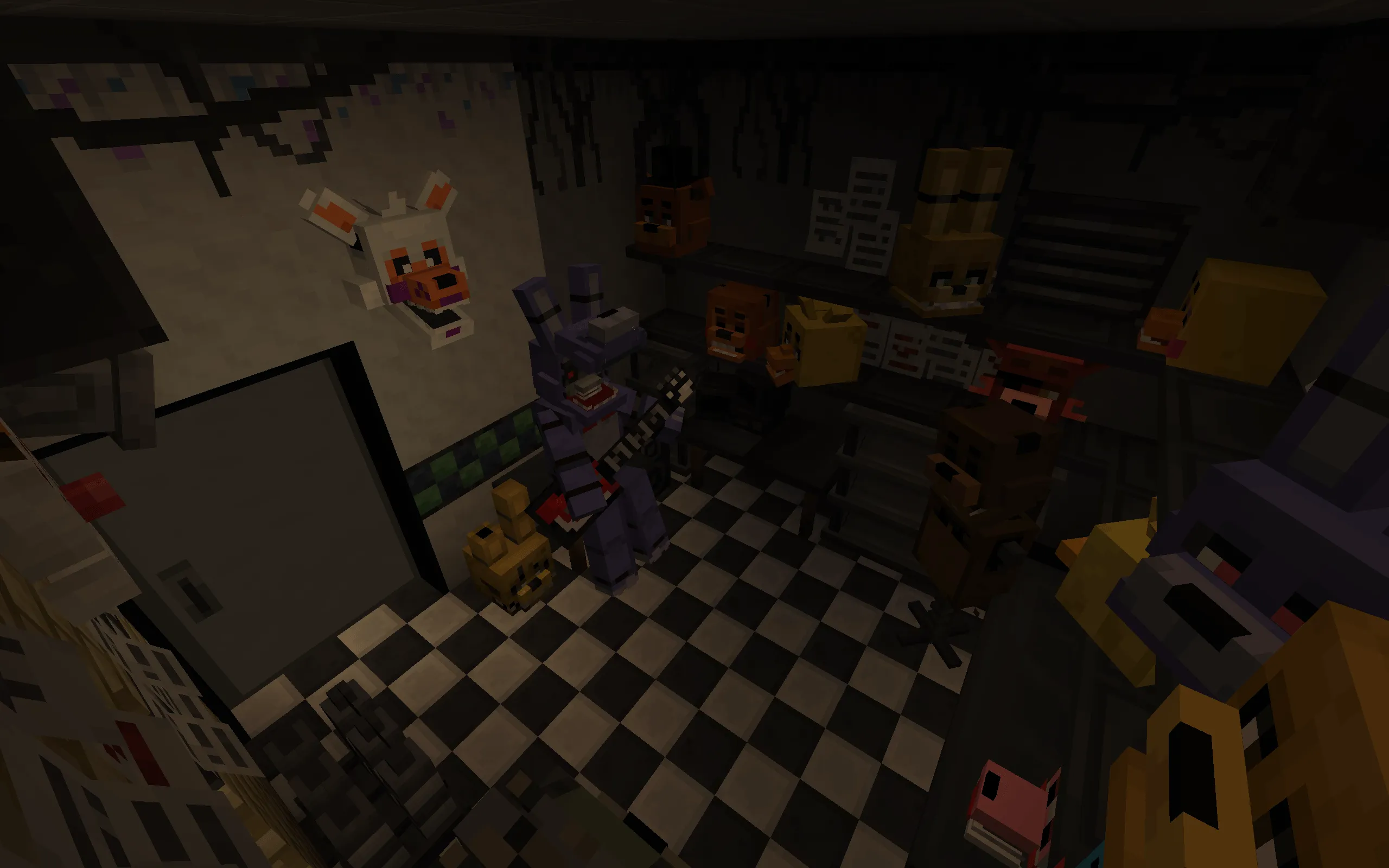 Freddy Fazbear's Pizzeria, Карты, Minecraft