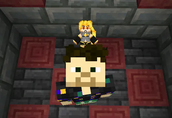 Akita Neru as a totem! — скриншот 1 (Текстуры, Minecraft)