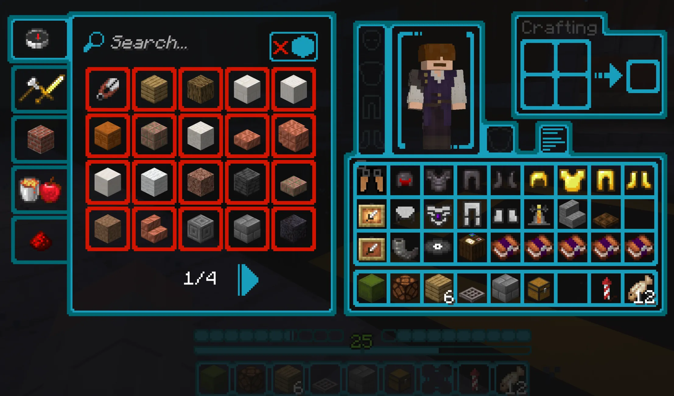 Trevor's HoloGUI MK II, Текстуры, Minecraft