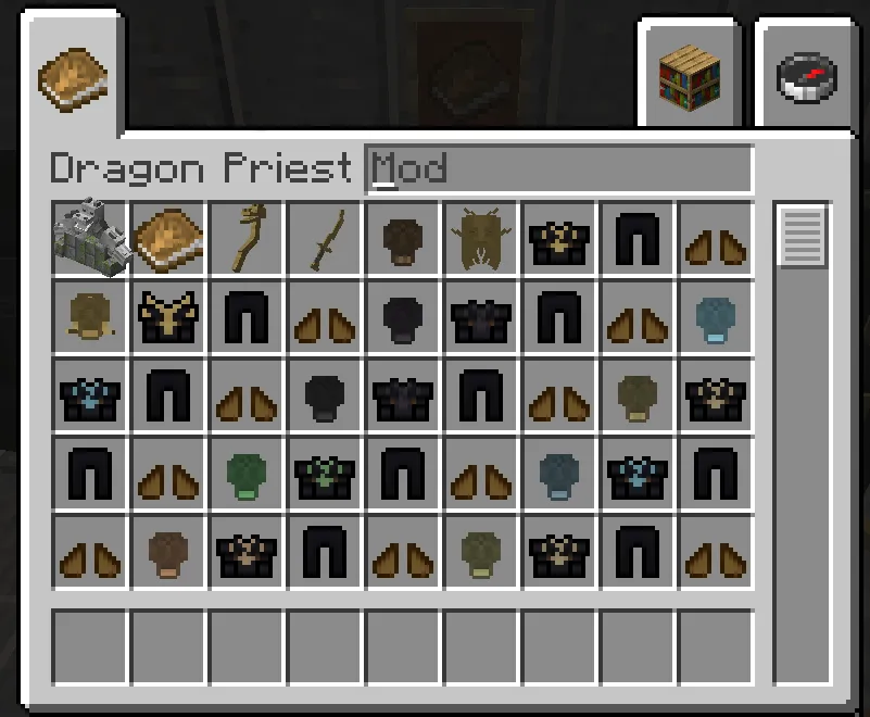 Dragon Priest, Моды, Minecraft