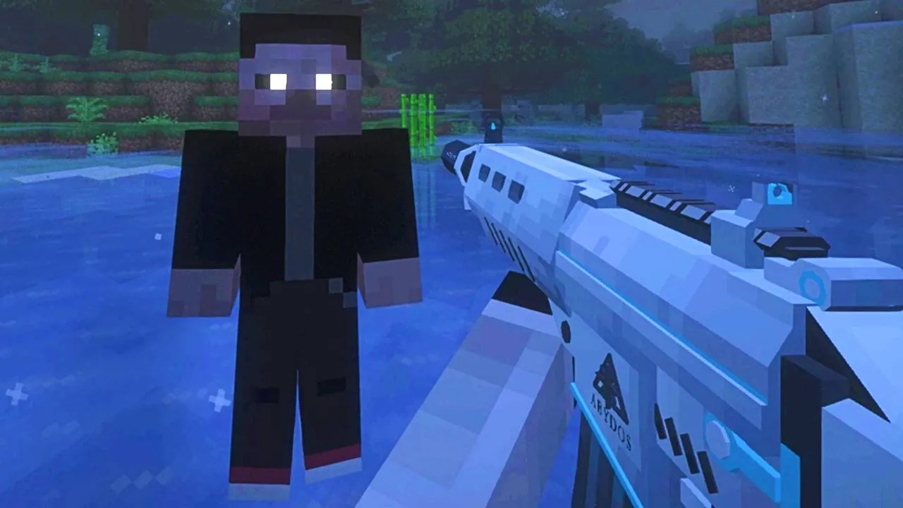 The Clone NPC Horror World w/ TACZ — скриншот 1 (Модпаки, Minecraft)