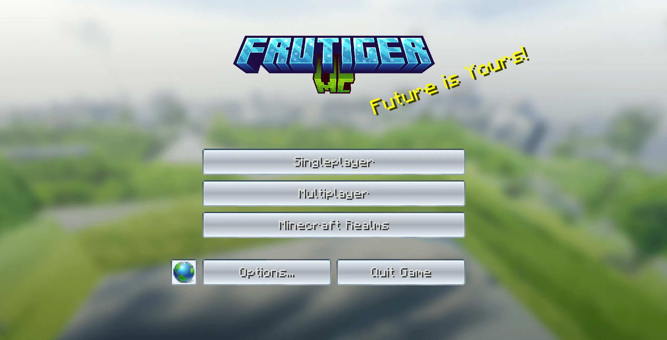 Frutiger UI — скриншот 1 (Текстуры, Minecraft)